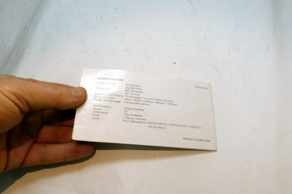 Black's SB64 flash Operating Guide Manual