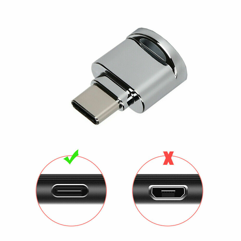 Mini Type C For Micro SD TF Memory Card Reader OTG Adapter Type C USB 3.1 Light