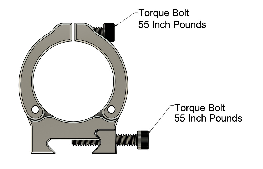 35mm Medium Scope Rings with Inetgrated Level!