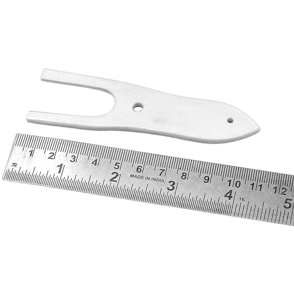 Bone Lucet Knitting Fork Braiding Tool Making Weaving Cording DIY Project White