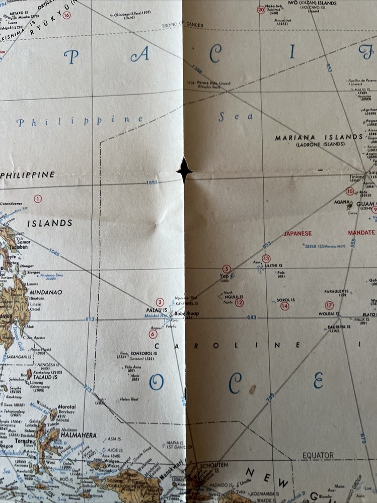 Esso War Map III Featuring The Pacific Theater