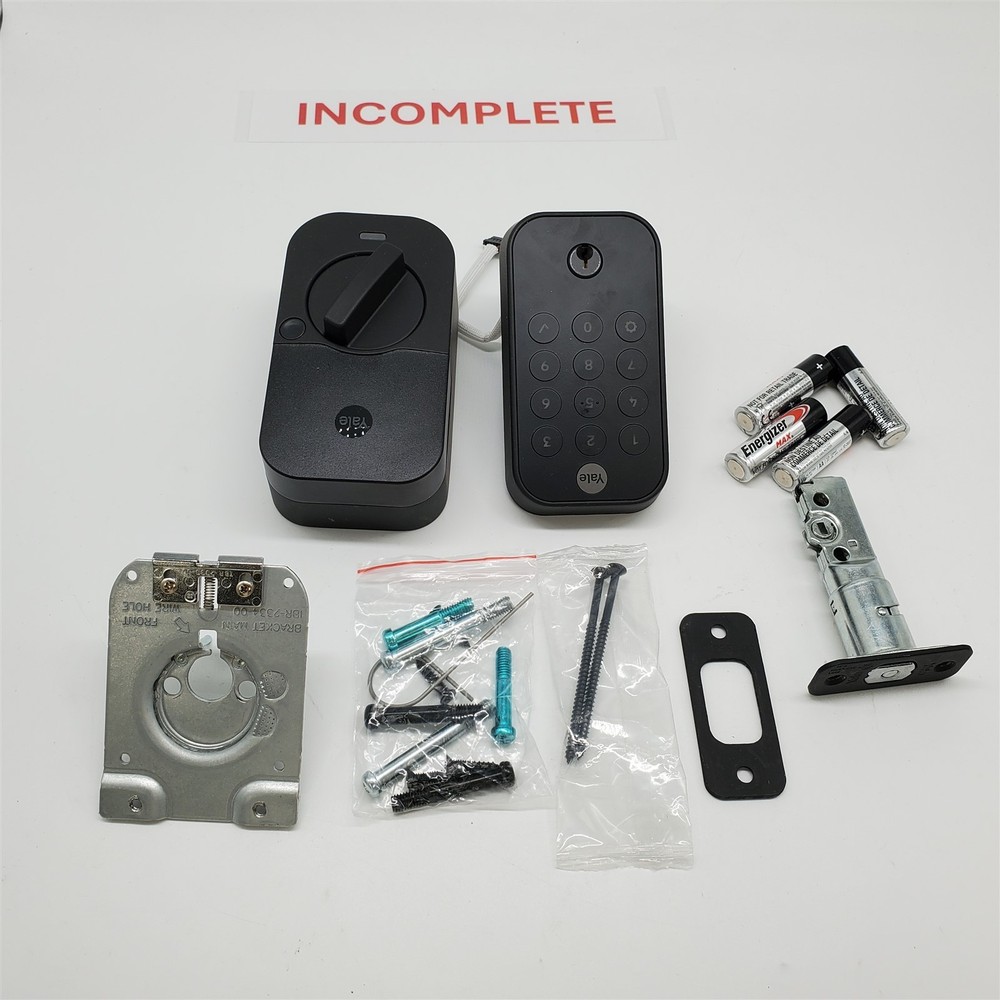 Yale Security Assure Lock 2 Deadbolt, Black Suede Keyed Smart Entry Lock *READ*