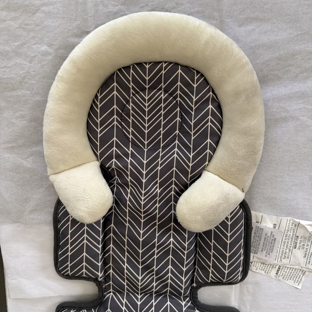 Skip Hop Stroll &Go Cool Touch Infant Head Body Support Grey Feather replacement