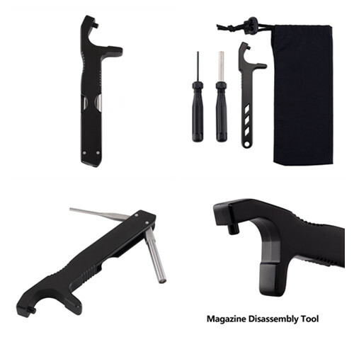 Glock Front Sight Installation Hex Tool Magazine Disassembly Tool with a Pouch
