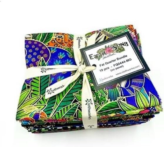 Laurel Burch ***EARTH SONG***  19 FAT QUARTERS  Plus PANEL