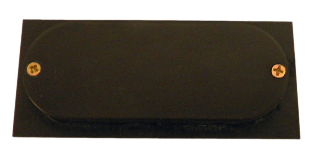 Emtek 2201US10B 4" Height Solid Brass Rectangular Flush Pull- Oil Rubbed Bronze