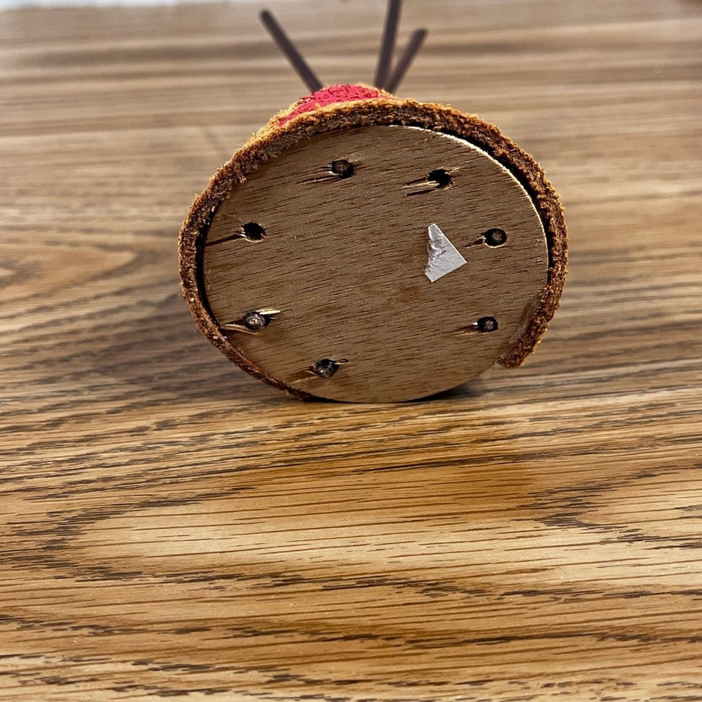 Miniature Teepee Incense Holder Rustic Leather Native American Style Decor
