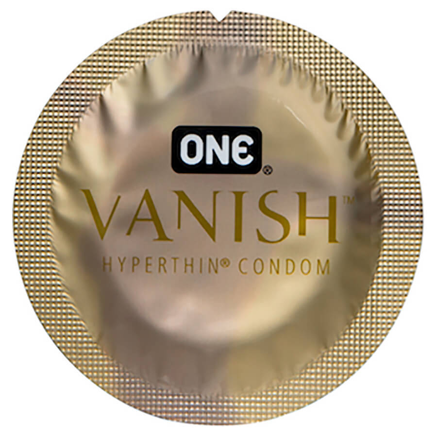 ONE Vanish Hyper Thin Lubricated Latex Bulk Condoms + Silver Pocket Case