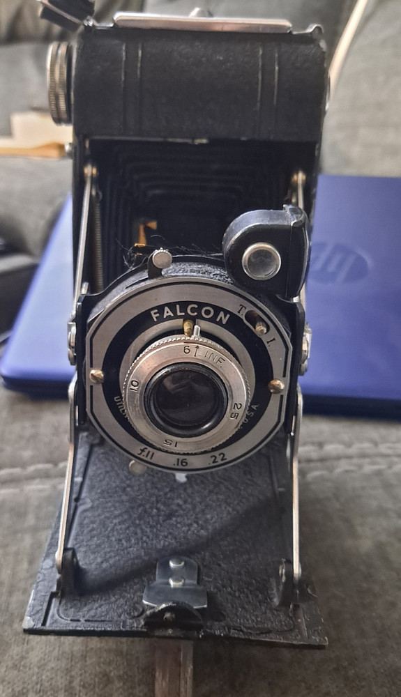 Vintage Falcon Junior Model 4 Camera with Original Box