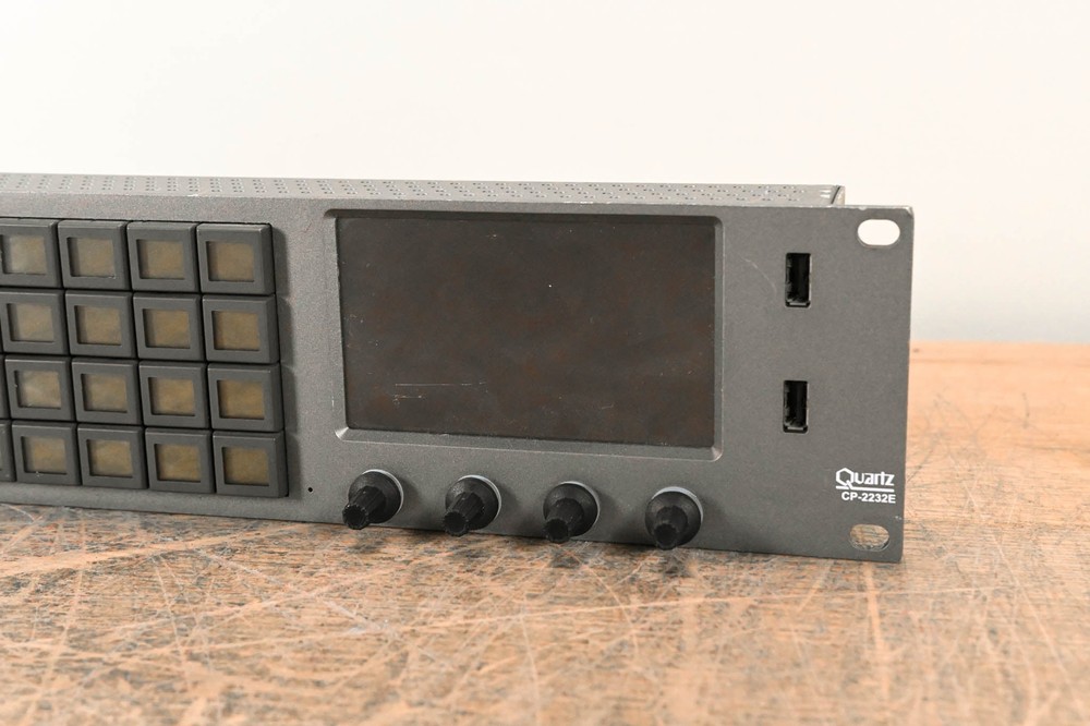 Evertz CP-2232E 2RU Advanced System Control Panel with 32 LCD Buttons CG01CPK