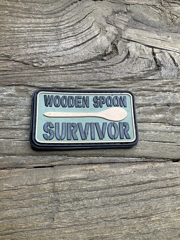 PVC Patch Hook Loop WOODEN SPOON SURVIVOR