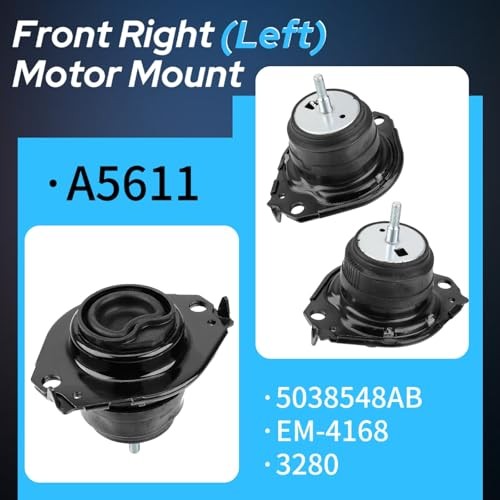 3PCS Engine Motor & Trans Mount Compatible with 2011-2019 Dodge Durango 2011