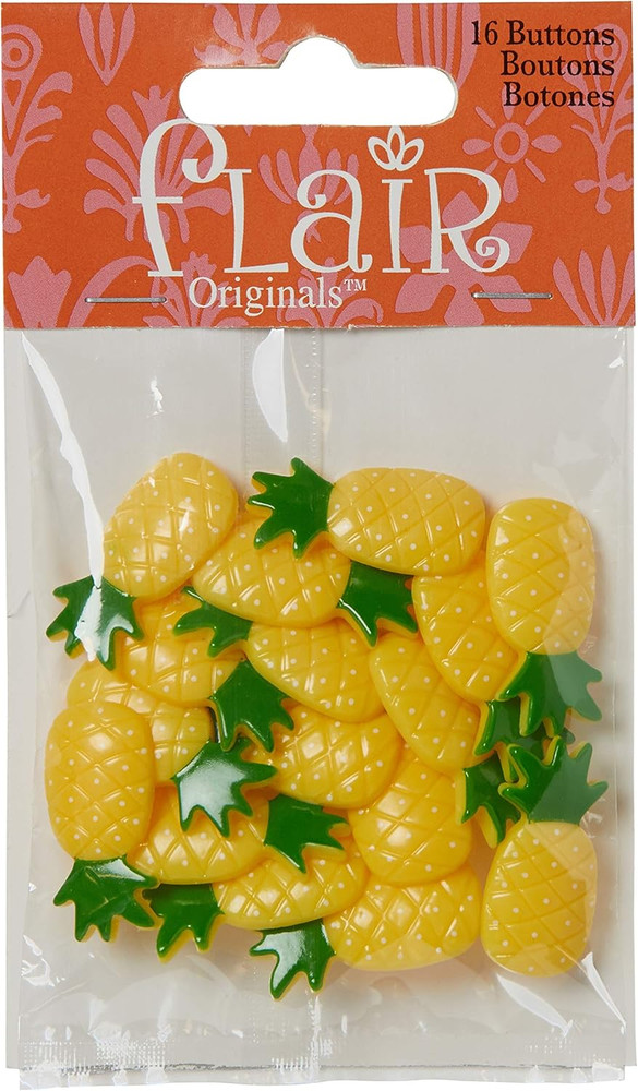 Company Buttons Pineapple 16 Piece