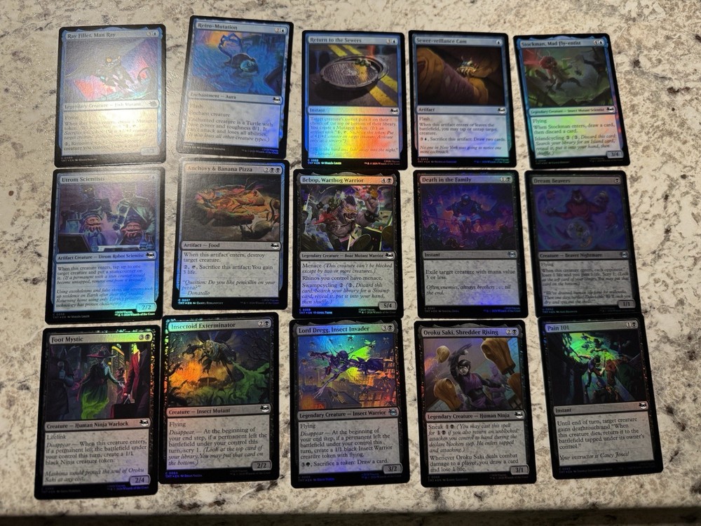 MTG TMNT 2026 COMPLETE FOIL COMMON UNCOMMON set & Lands