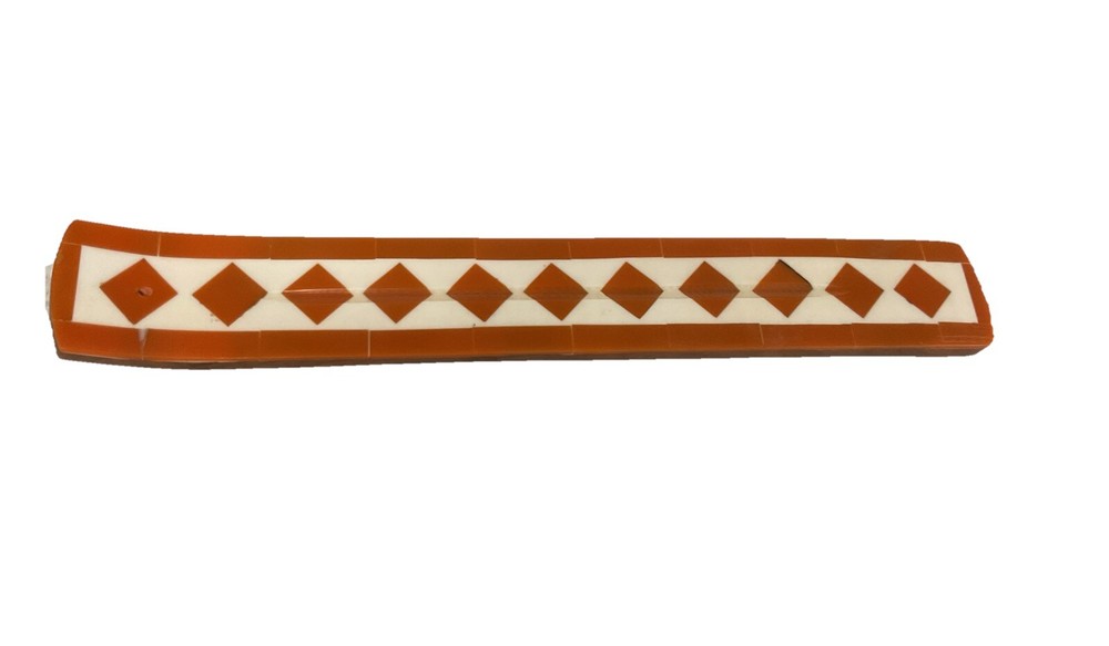6 Pack Incense Stick Holder Ash Catcher - Orange & White