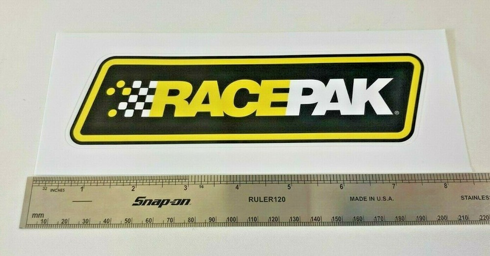 Racepak Sticker Decal Genuine US Import 7" Width