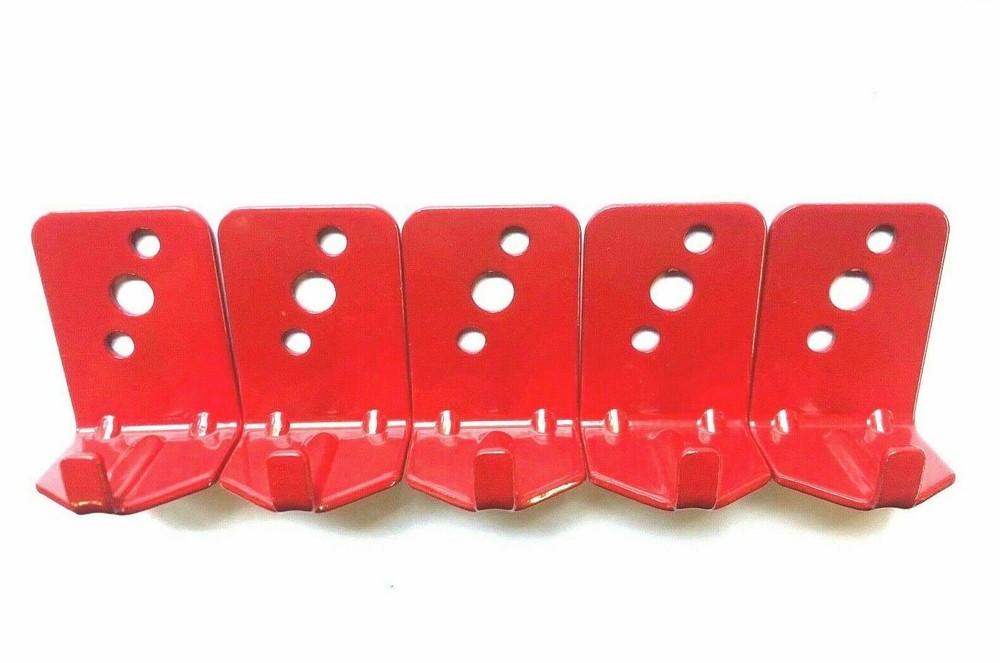 ✅🔥🧯5-LOT HOOK STYLE WALL MOUNT 5/10# SIZE FIRE EXTINGUISHER BRACKET UNIVERSAL