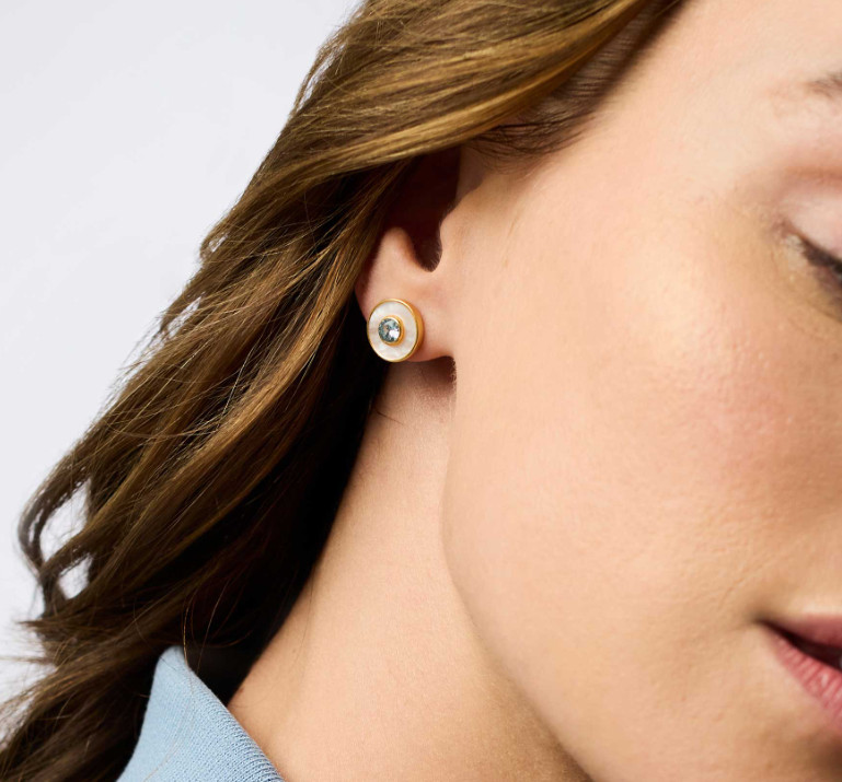 Julie Vos Colette Circle Stud earings