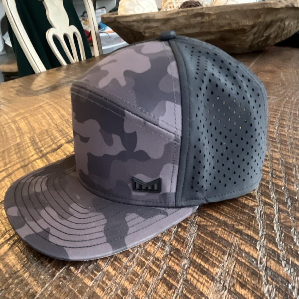 Melin Trenches Camouflage Gray Baseball Cap Adjustable Breathable Athletic Hat