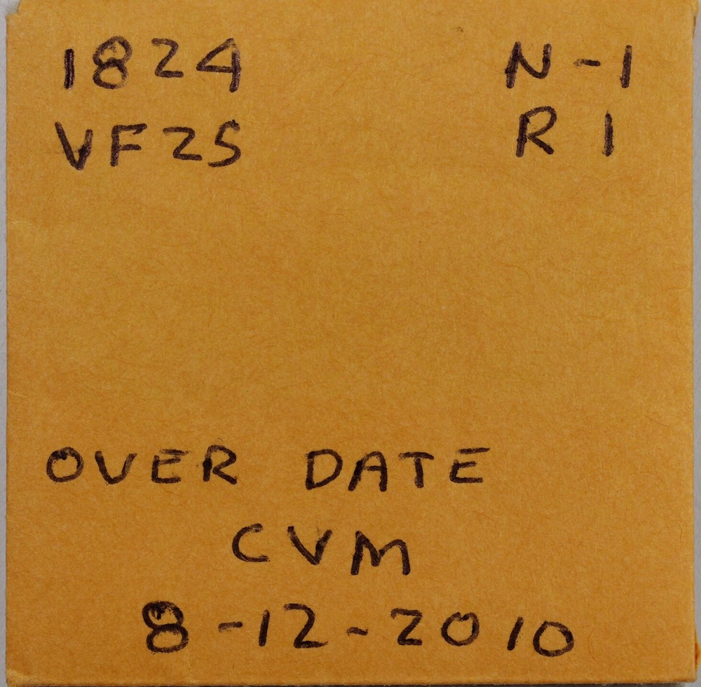 1824/2 1c N-1 Coronet or Matron Head Large Cent