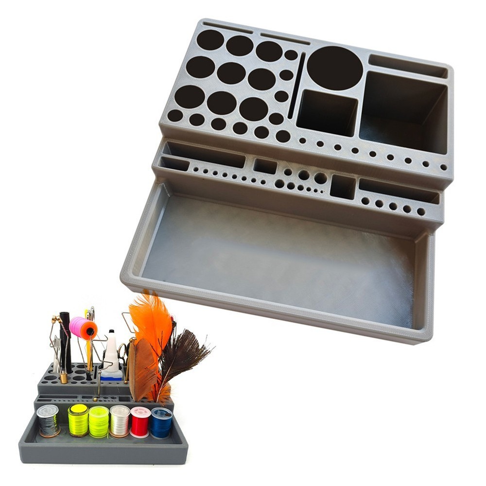 Fly Tying Station Tool Organizer for Efficient Fly Tying Workspace Management