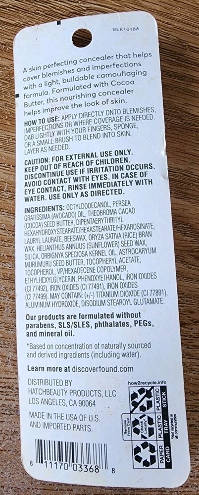 Found Perfecting Concealer 130 Medium 0.09 oz