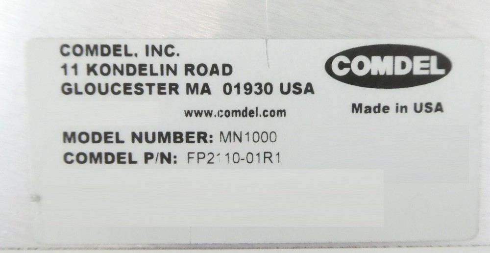 Comdel FP2110-01R1 LF Multi-Step Match Transformer MN1000 Working Surplus