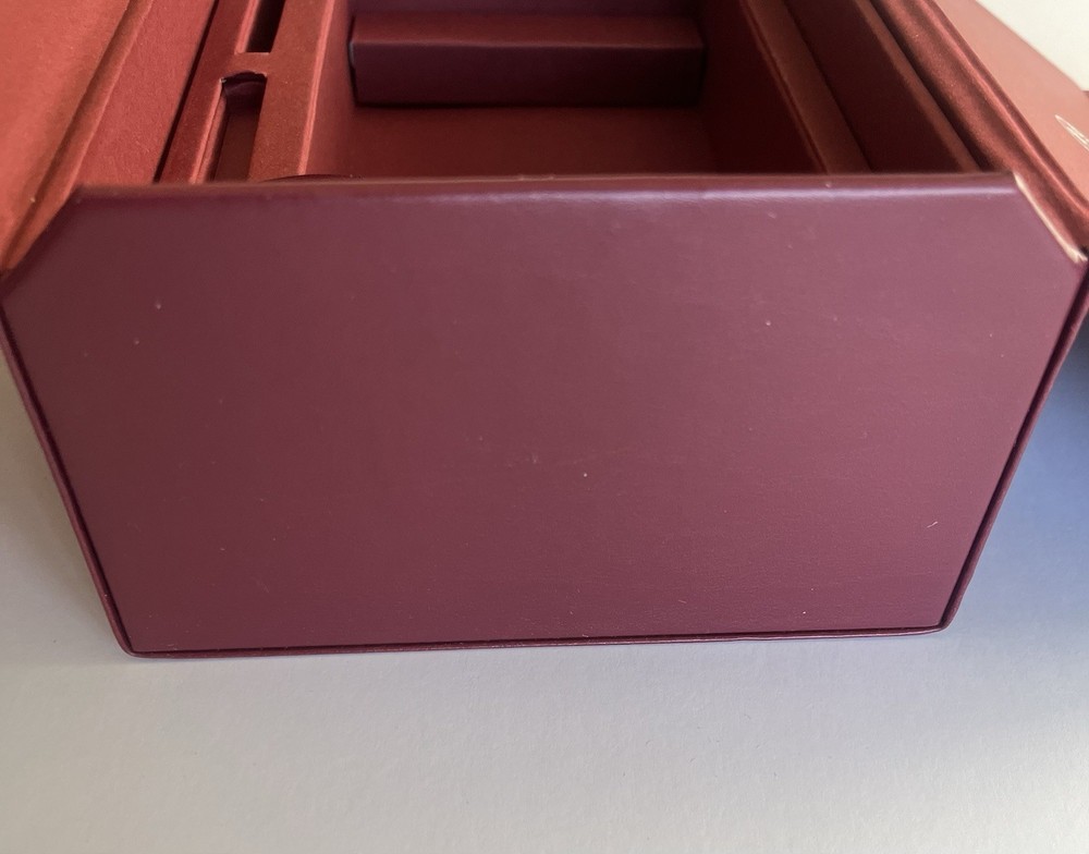 Authentic Jacques Marie Mage Last Frontier Red Leather Box Only