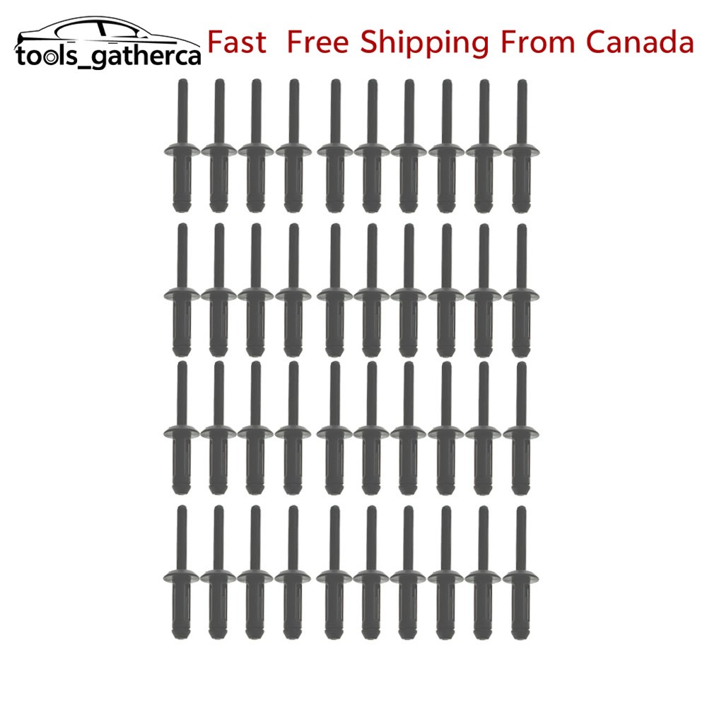 41 PCS PLASTIC POLY RIVET GUN QUICK SET RIVETING HAND TOOL Asorted Kit