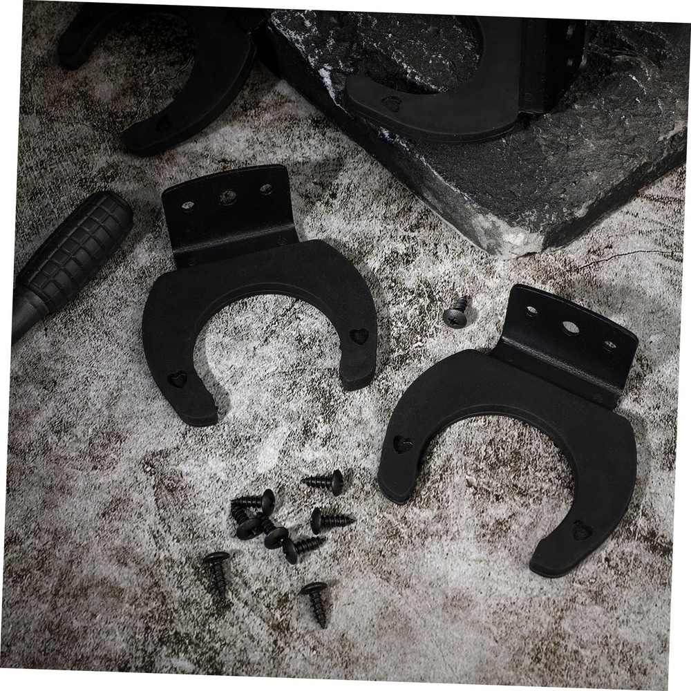 4pcs Microphone Holders Microphone Clip Hook Wall Mount Type Clamp