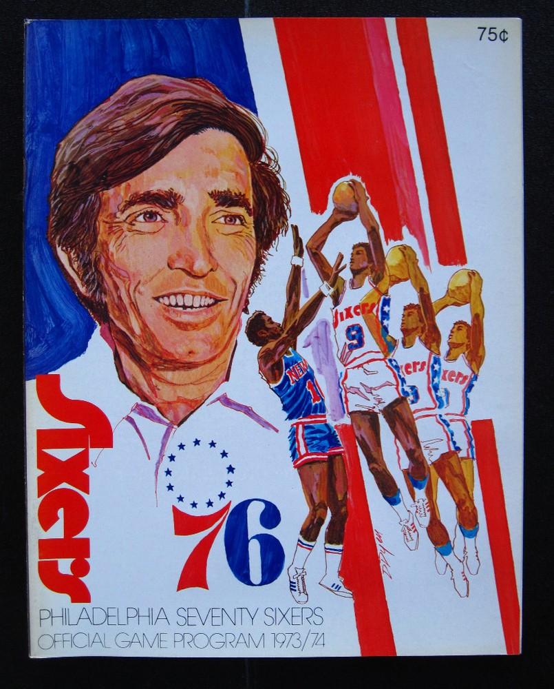 1973-74 PHILADEPHIA 76ERS SEVENTY SIXERS NBA  PROGRAM