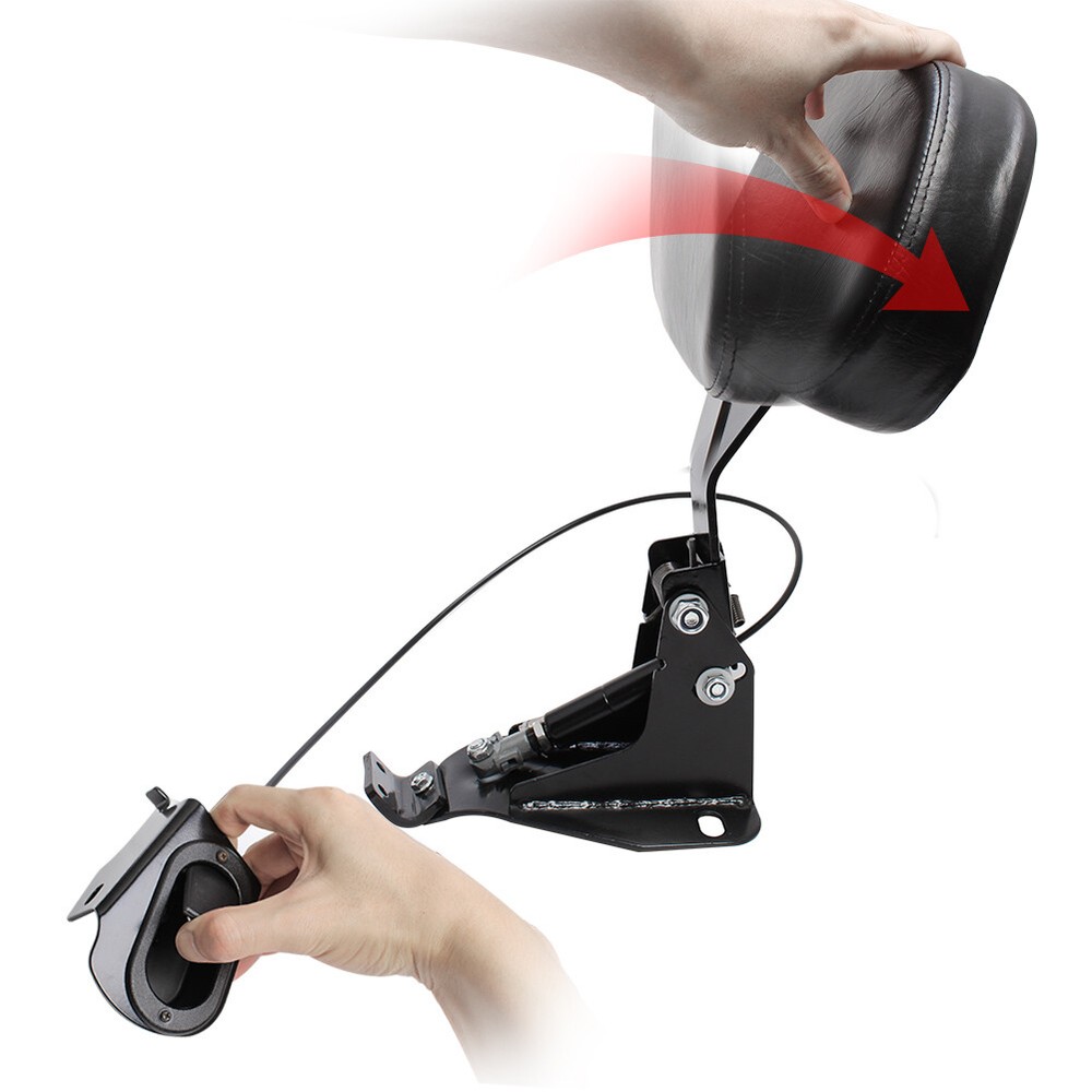 Adjustable Driver Backrest Pad Mounting Kit For Harley Touring Road Glide 2009+