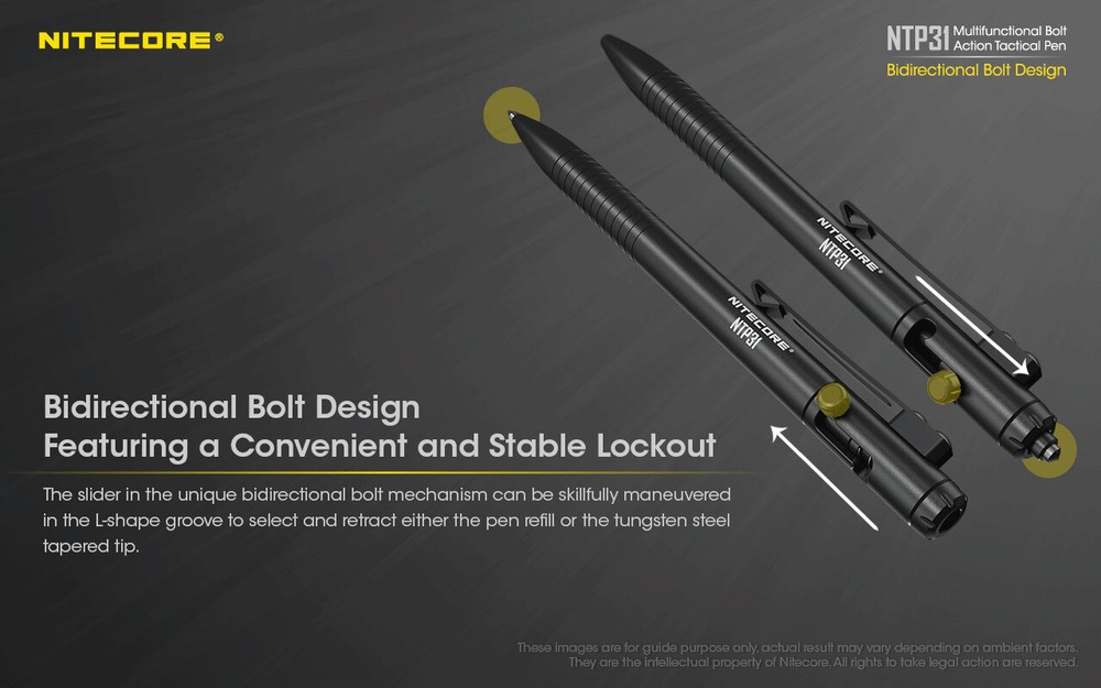 NITECORE NTP31 Bolt Action Tactical Pen