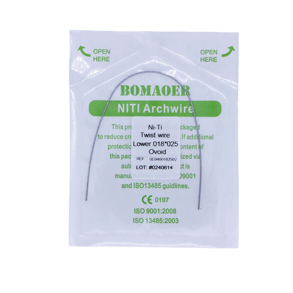 1PC/Pack Dental Orthodontic Ni-Ti Rectangular Twist wire 018×025 Lower Ovoid