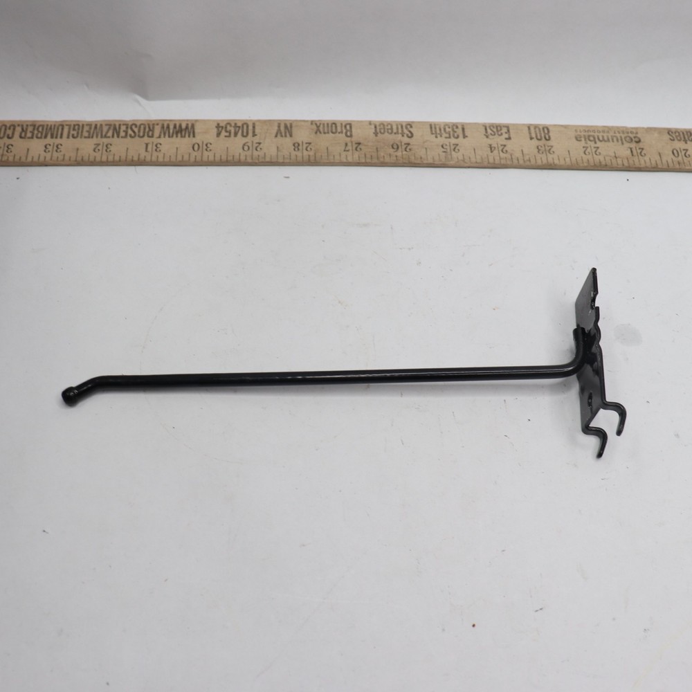Peg Hook for Gridwall Black 8"