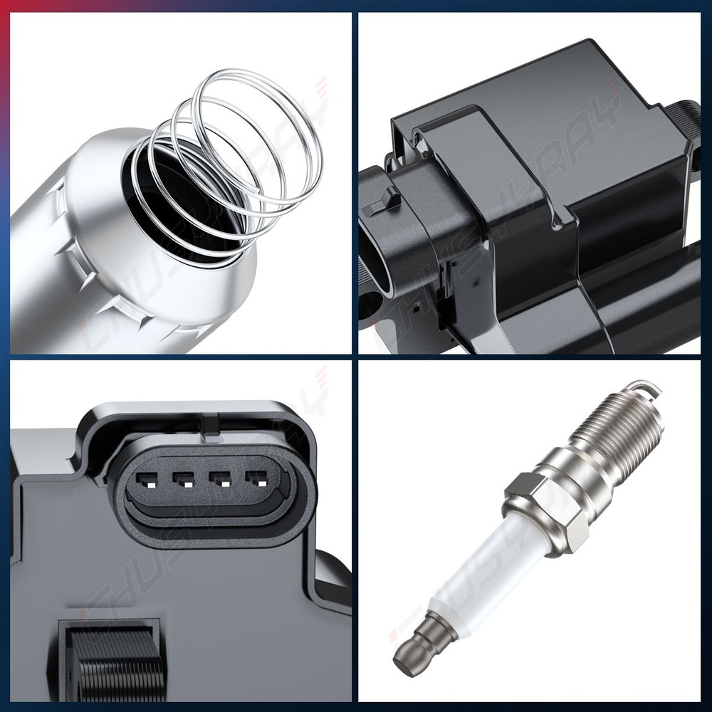 Square Ignition Coil & Spark Plug Wire For Hummer H2 (2003 - 2007)