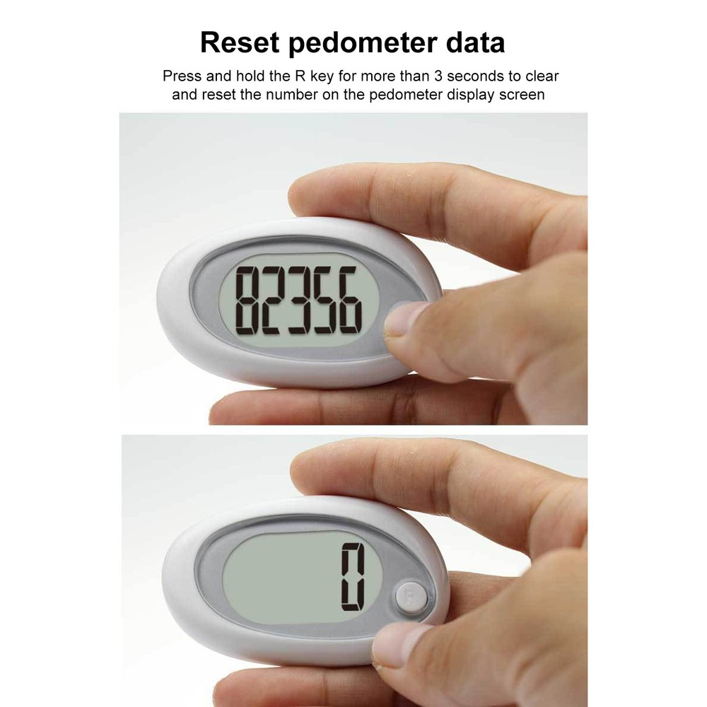 3D Sensor Pedometer Step Counting Device Clip-on Pedometer With Detachable RBNS