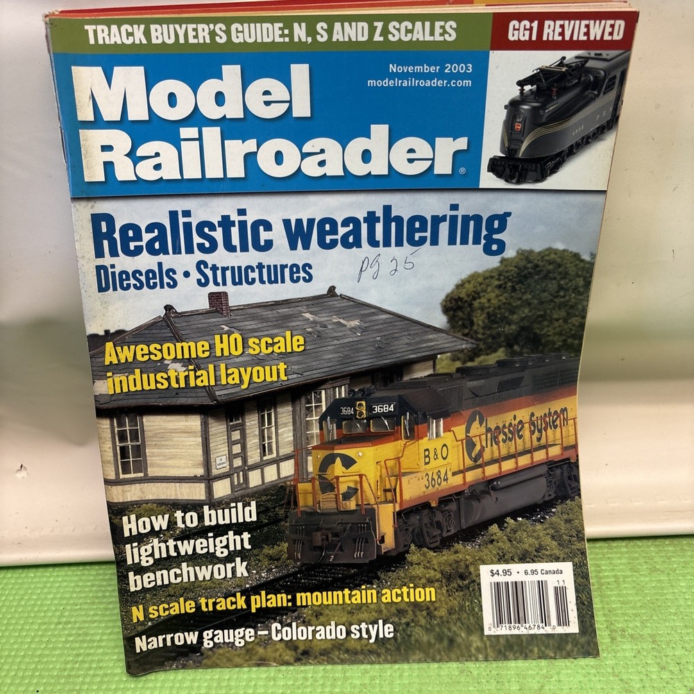 Model Railroader Magazine Lot Year 2003
