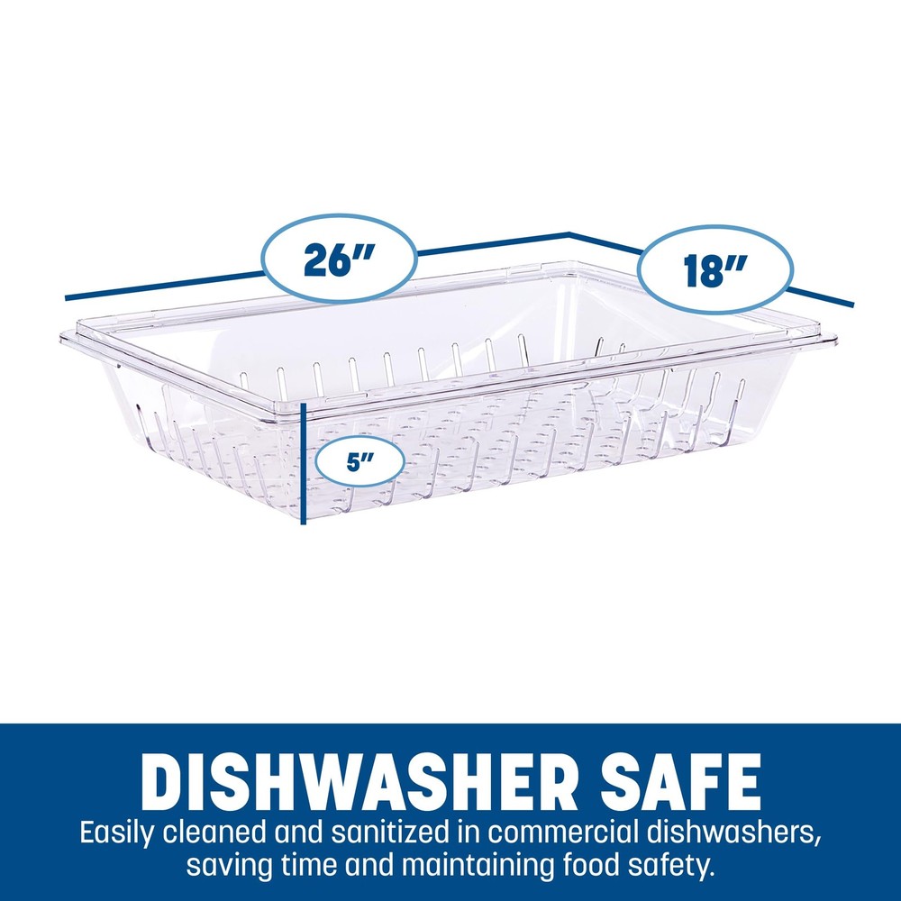 Storplus Food Storage Container Colander with Stackable Design for Catering, ...