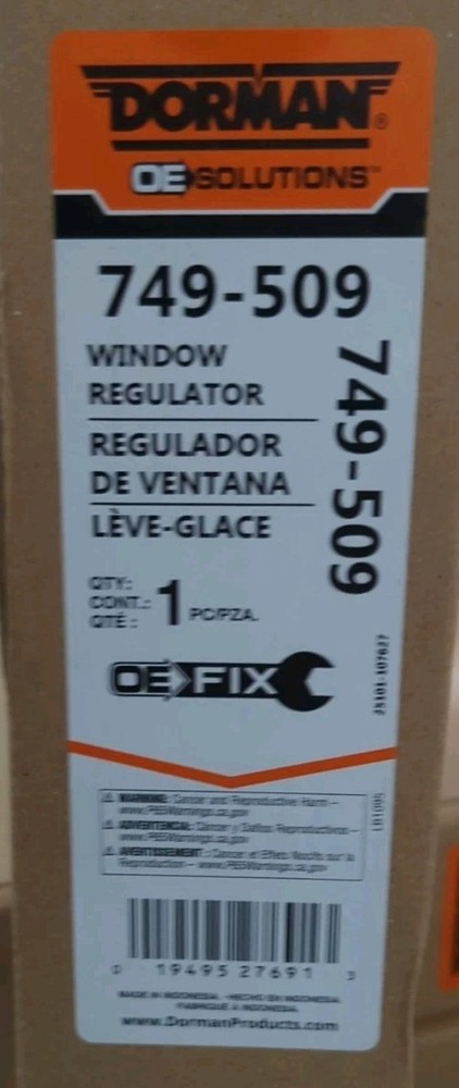Dorman 749-509 Window Regulator Front Right Dodge Grand Caravan (2008-2020)