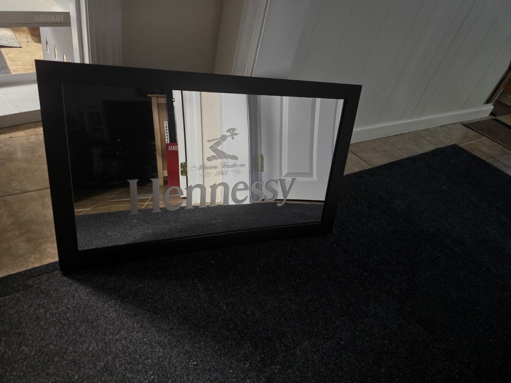 Hennessy Cognac Bar Mirror L.30 W.18 D.75