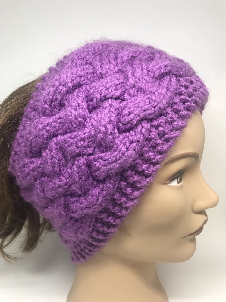 Handmade Winter Cable Knit Headband Ear Warmer Headwarmer
