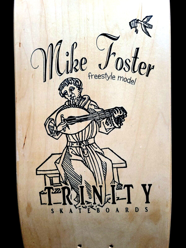 Mike Foster Signed Trinity Freestyle Autograph Skateboard Mini Deck