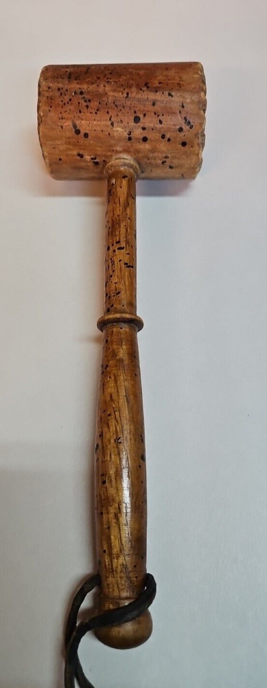 Vintage Wooden Mallet Meat Tenderizer
