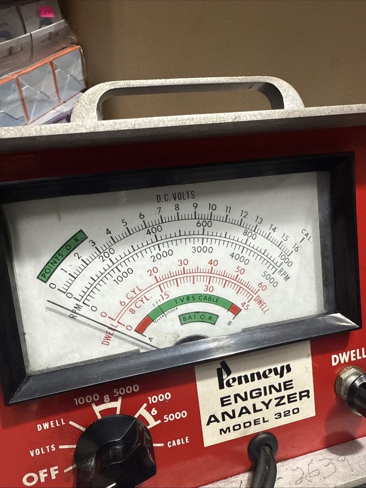 Vintage Penney's Engine Analyzer, Model 320.