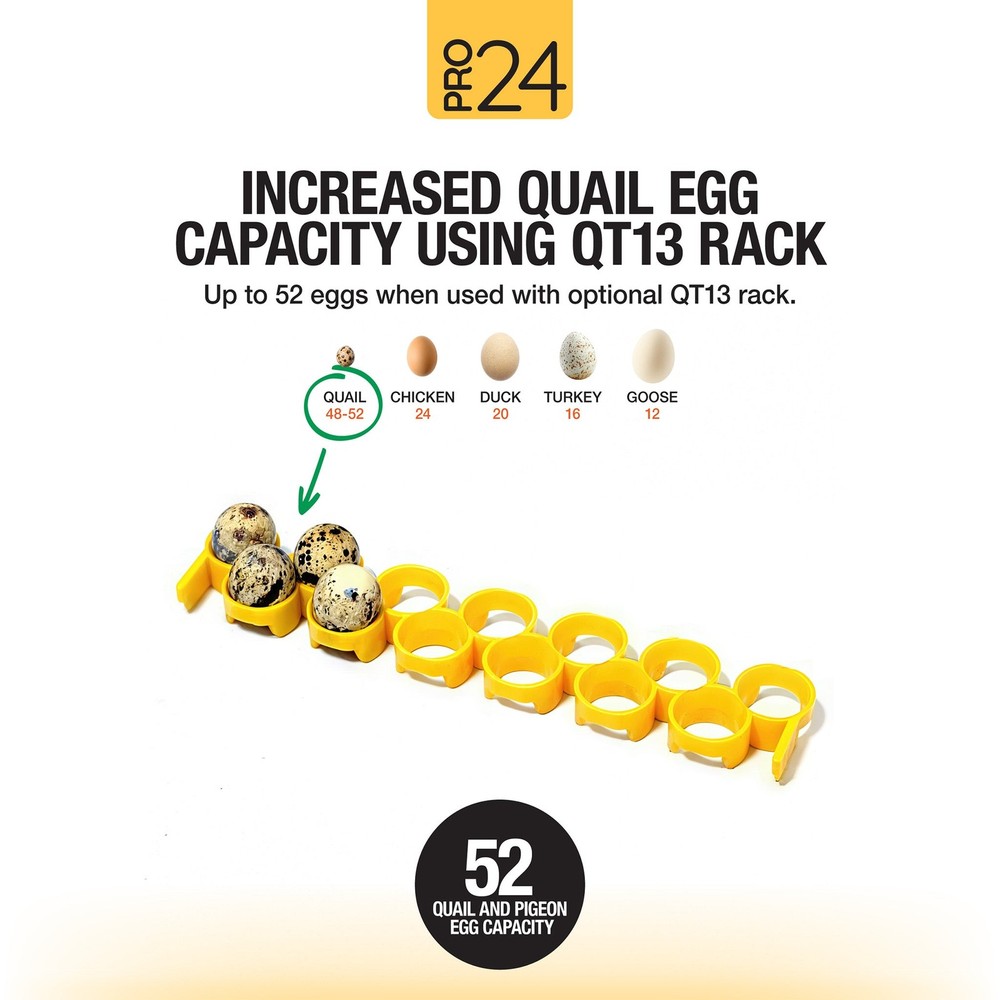 Pro24 Tabletop Automatic Egg Incubator (24 Eggs)