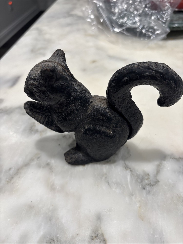 Vintage Cast Iron Squirrel Nutcracker Unique!