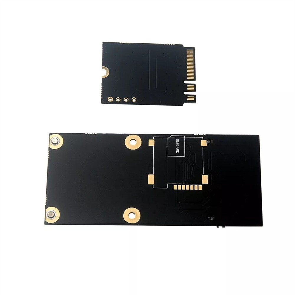 Black M.2 (NGFF) key A/E/A+E to Mini PCI-E Adapter with FFC Cable Case