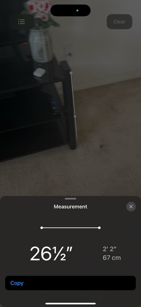 Tv table & stand - black glass