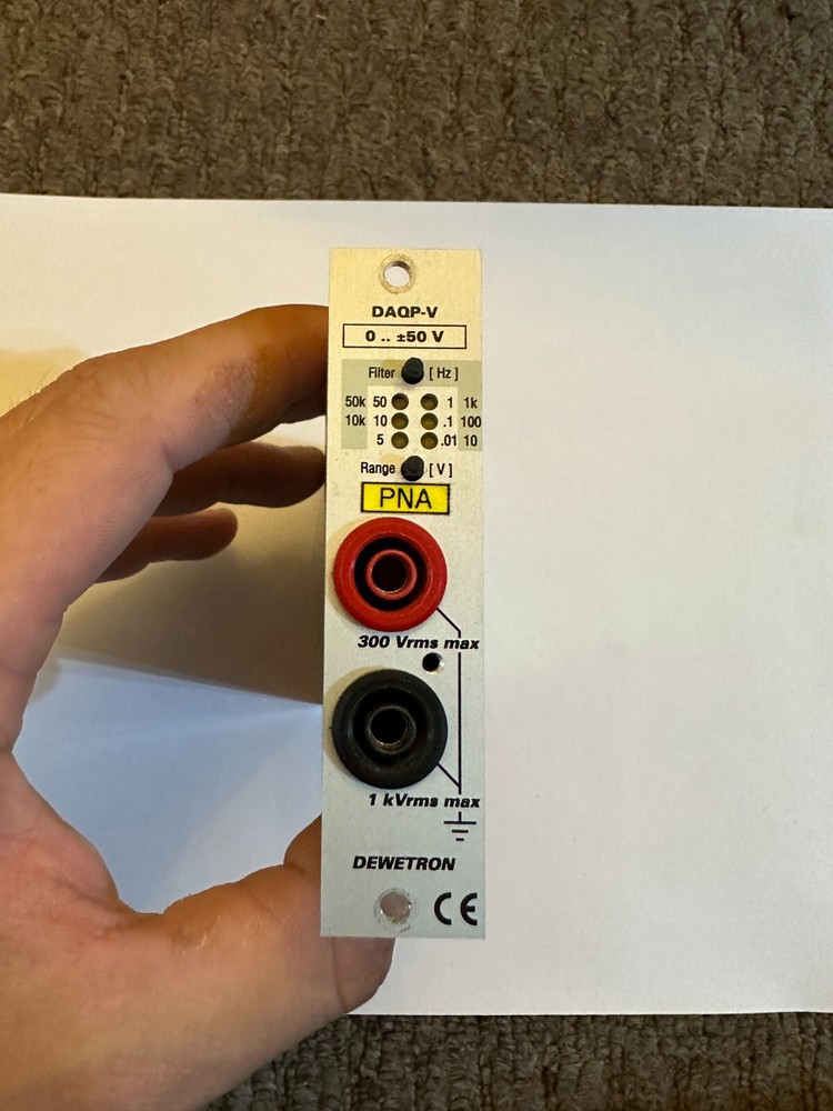 Dewetron DAQP-V Isolated Low-Voltage Rear Plug-In Module